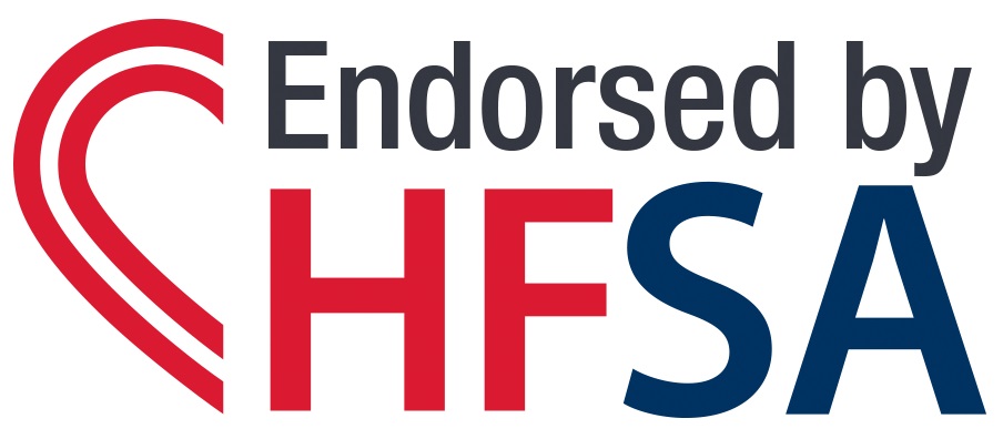 HFSA Logo. Endorsed by HFSA